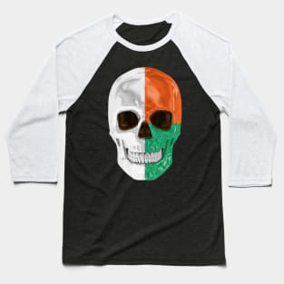 Madagascar Flag Skull - Gift for Malagasy With Roots From Madagascar Baseball T-Shirt